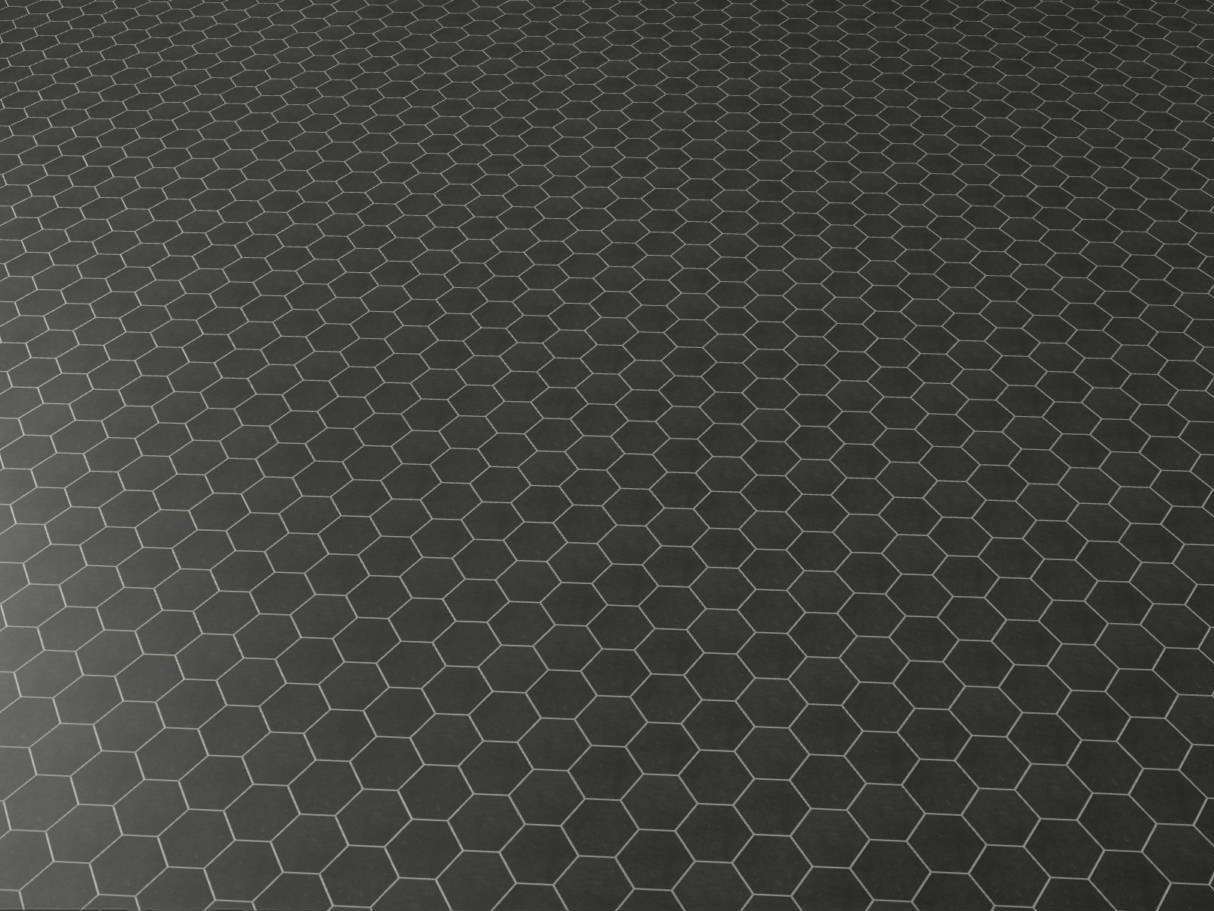 Ashland Black Hexagon 3X3 | Aromaz Home