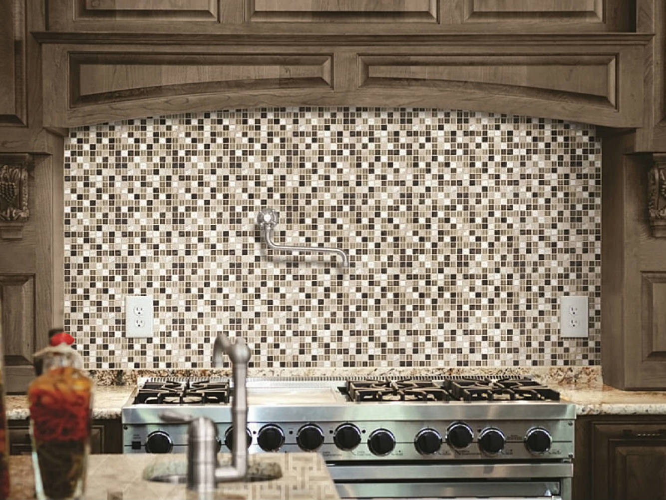 Bliss Cappucinno Glass Stone Blend Mosaic 0 | Aromaz Home