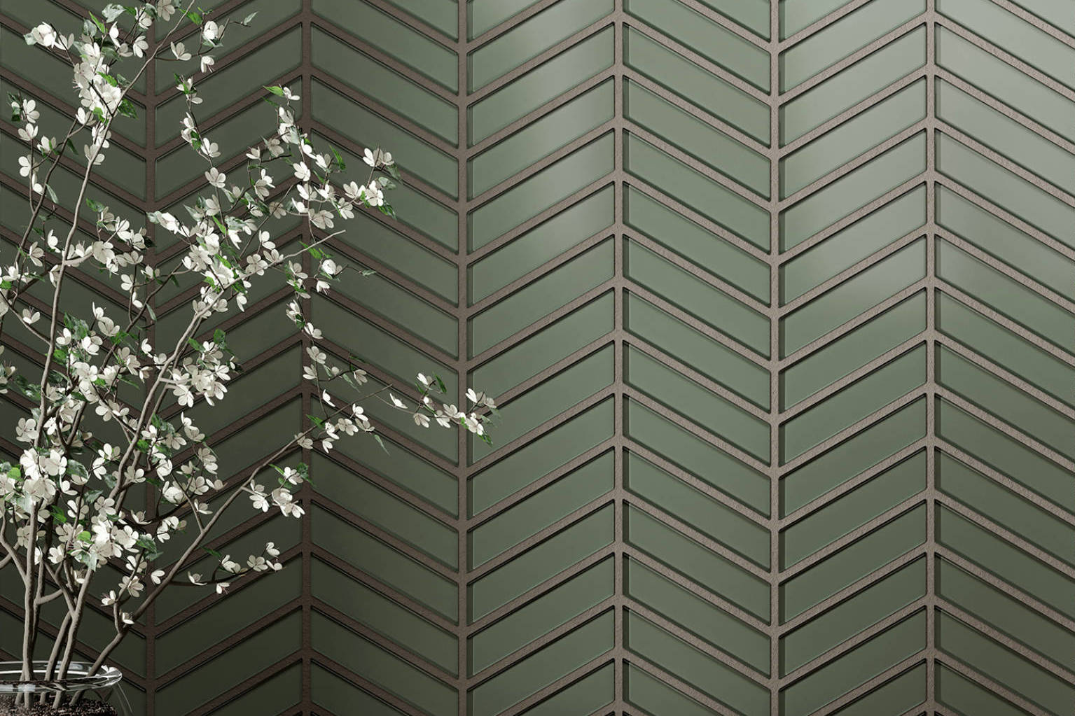 Bliss Element Smoke Chevron Mosaic | Aromaz Home