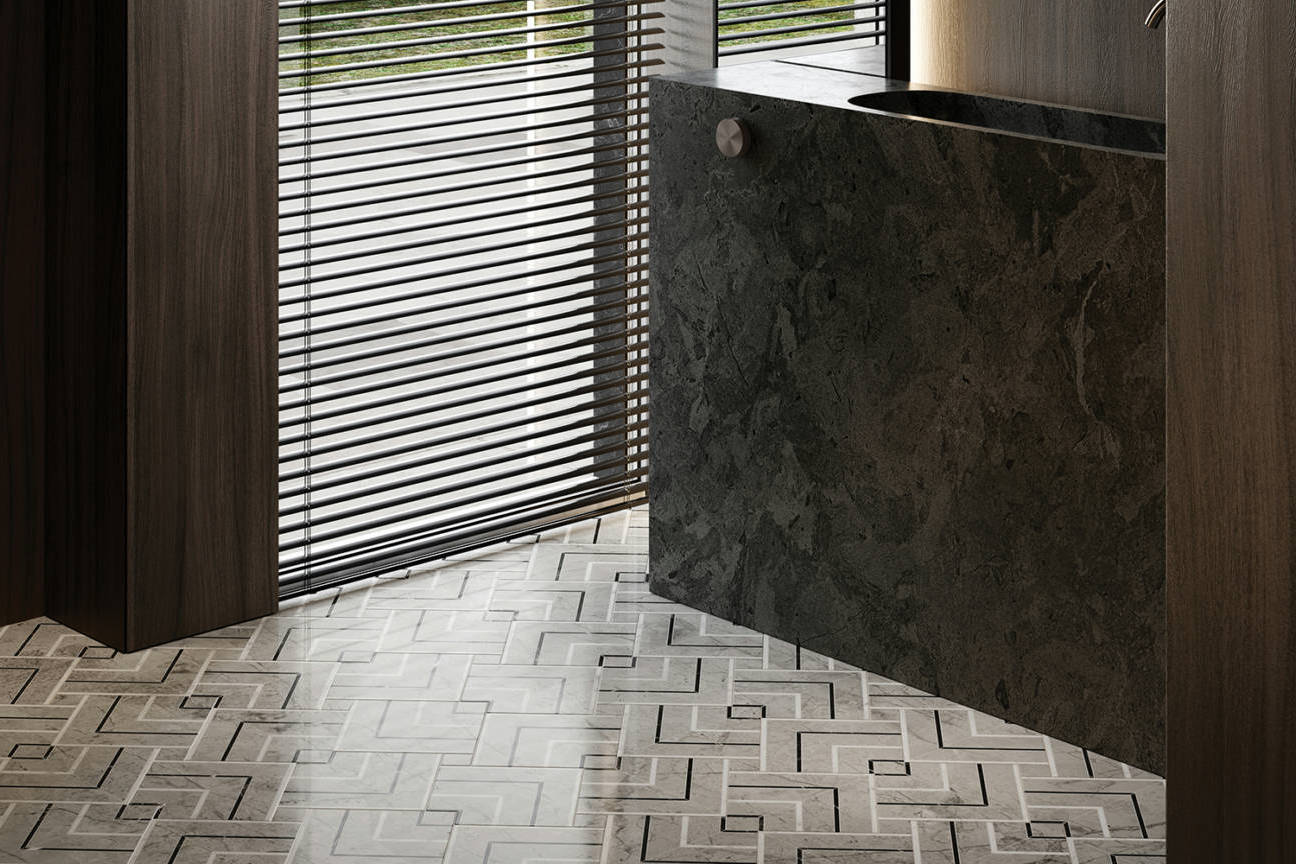 Luxury Roma Argento Picco Mosaic 2 | Aromaz Home