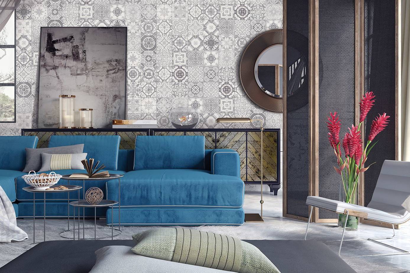 Marrakesh Grey Matte Mix 8x8 | Aromaz Home