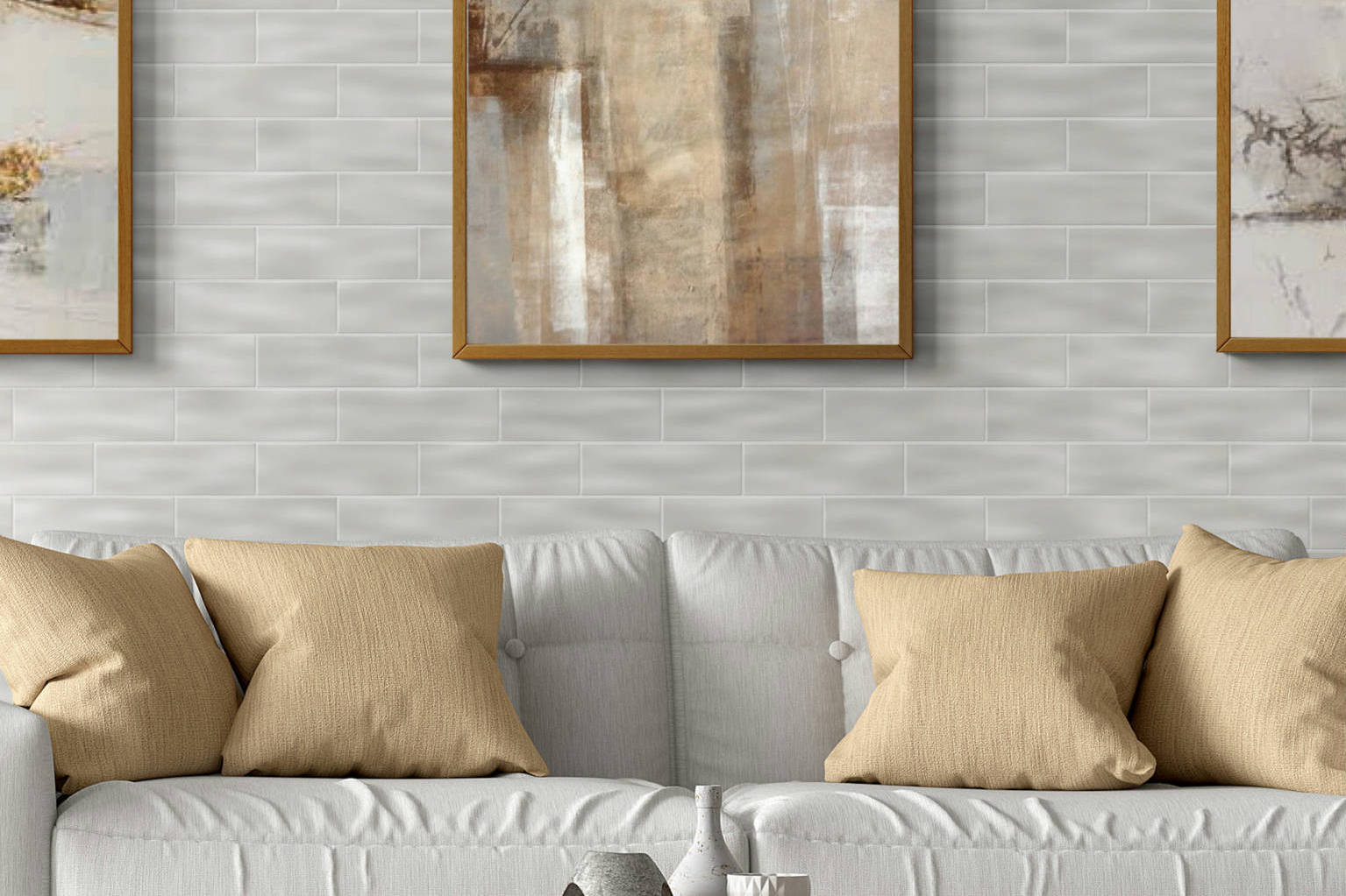 Matte Flint Brickwork Mosaic | Aromaz Home