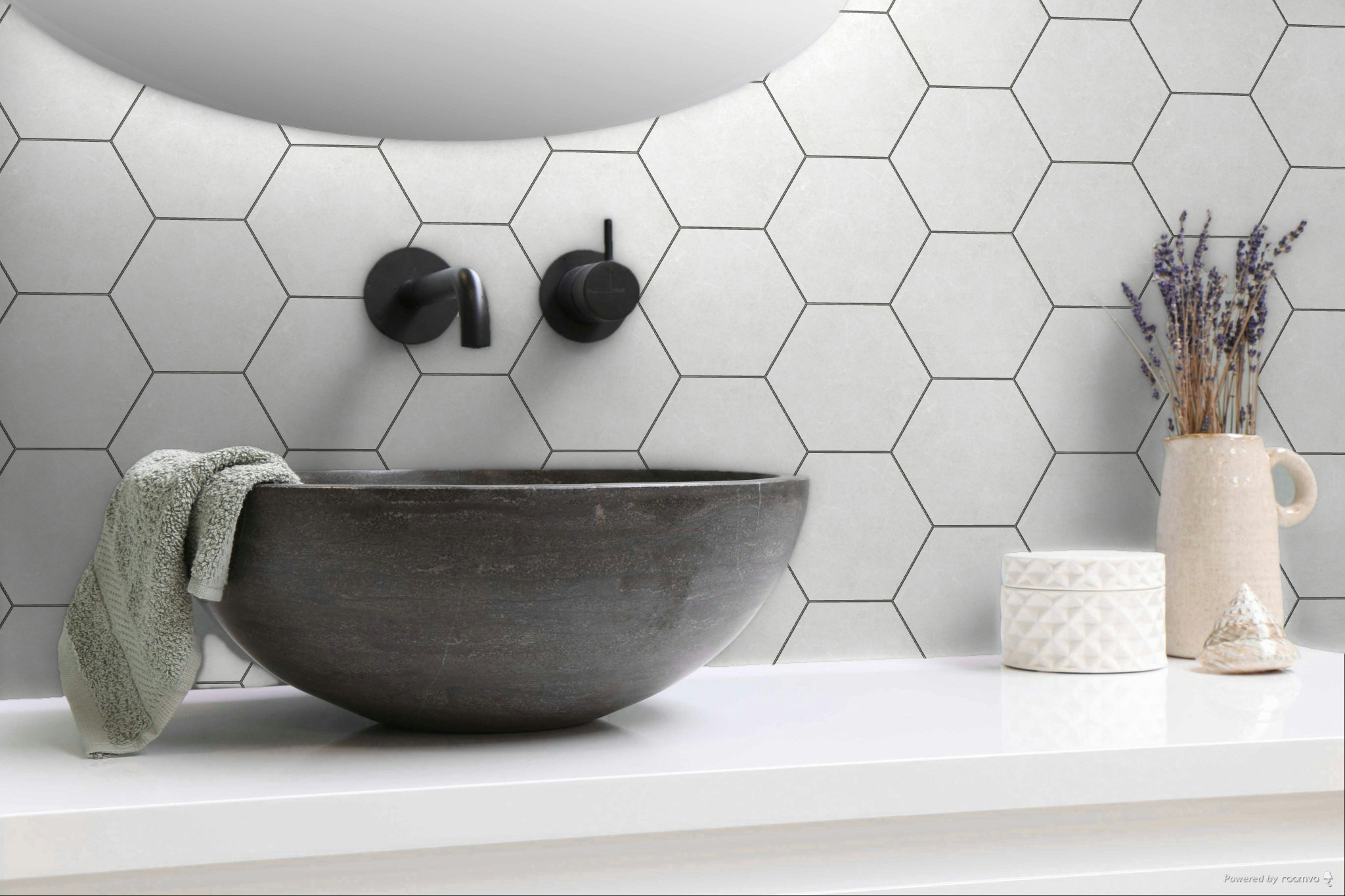 Form 5.5X6.3” White Hexagon | Aromaz Home