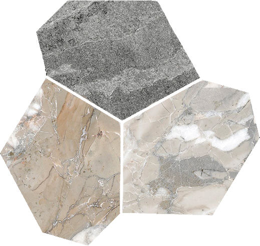 Dynasty Grey Polished/Matte 11X12 Eggs Mosaic | Aromaz Home