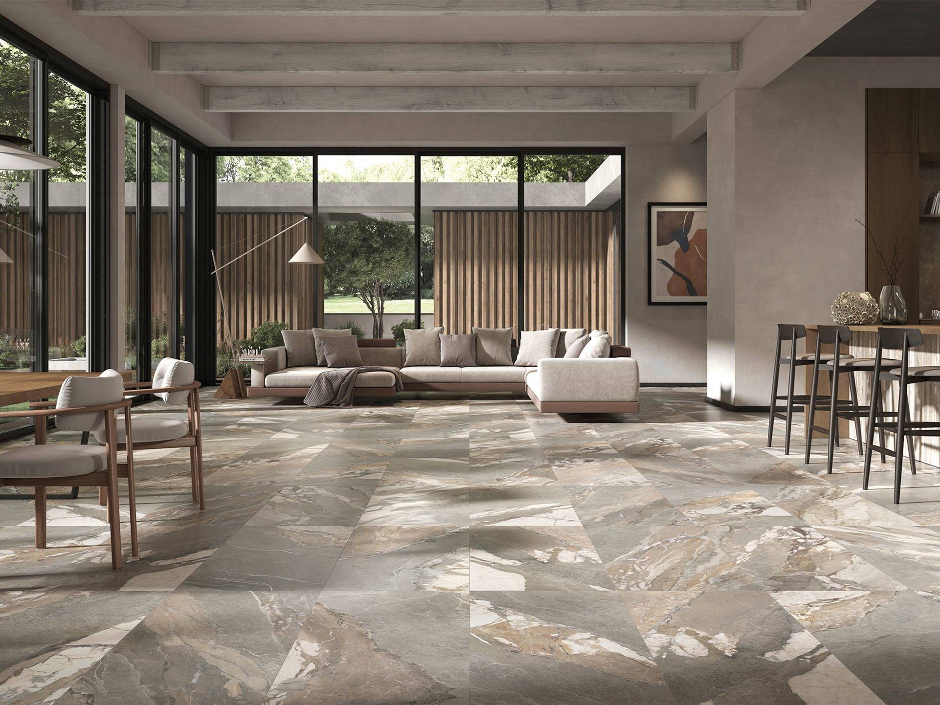 Dynasty Grey Polished/Matte 24x48  | Aromaz Home