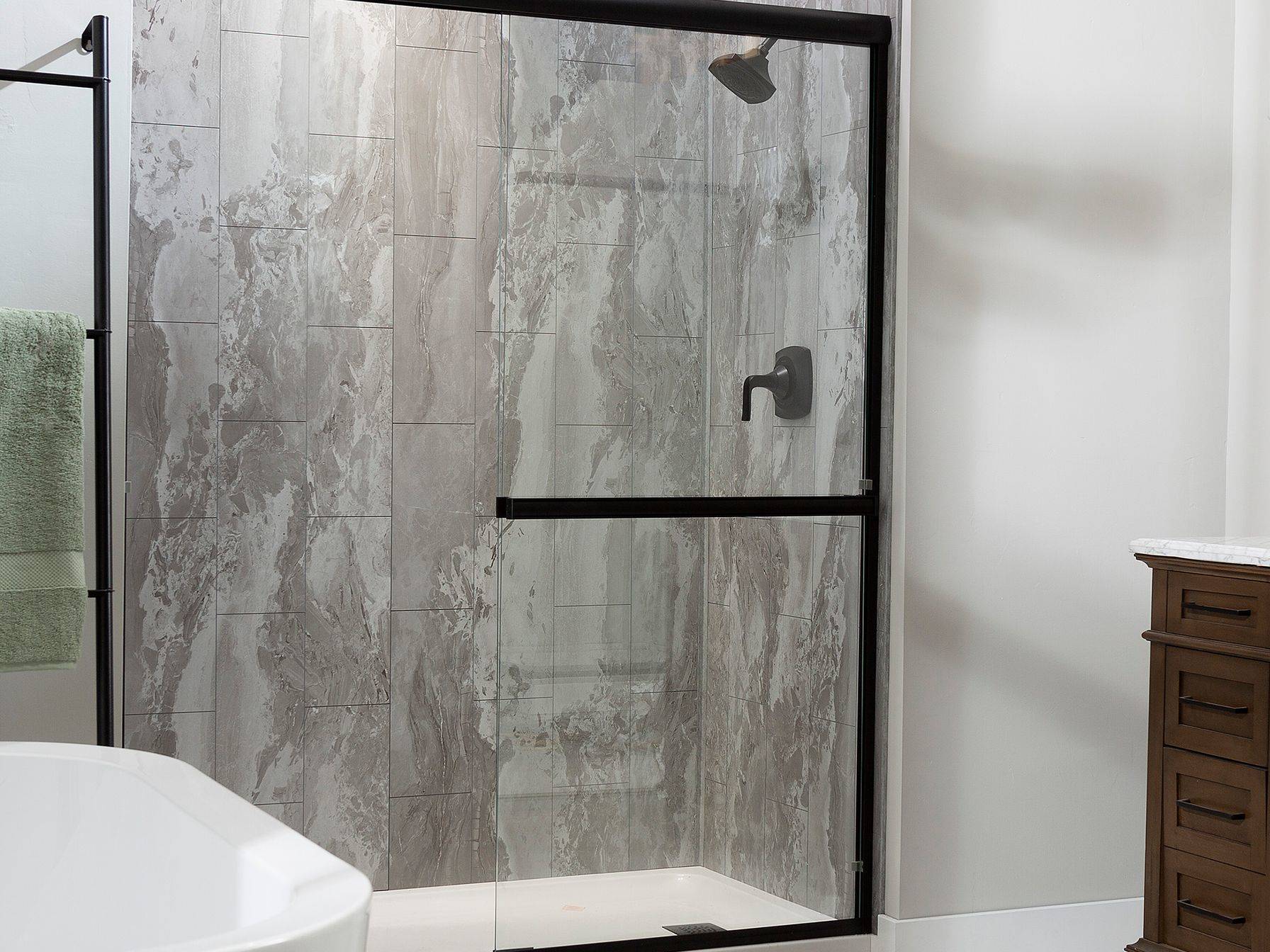 Smoky Sky Shower Wall Kit 30x60x78 | Aromaz Home