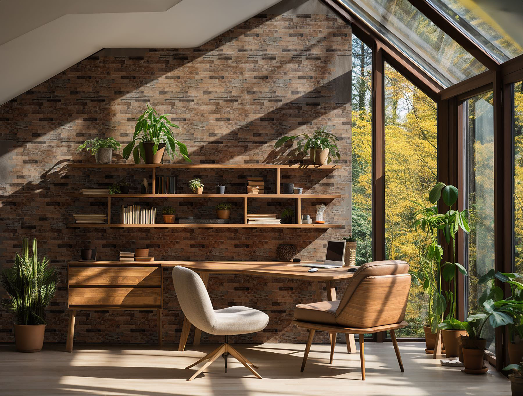 Beige Brown Mix Wood | Aromaz Home