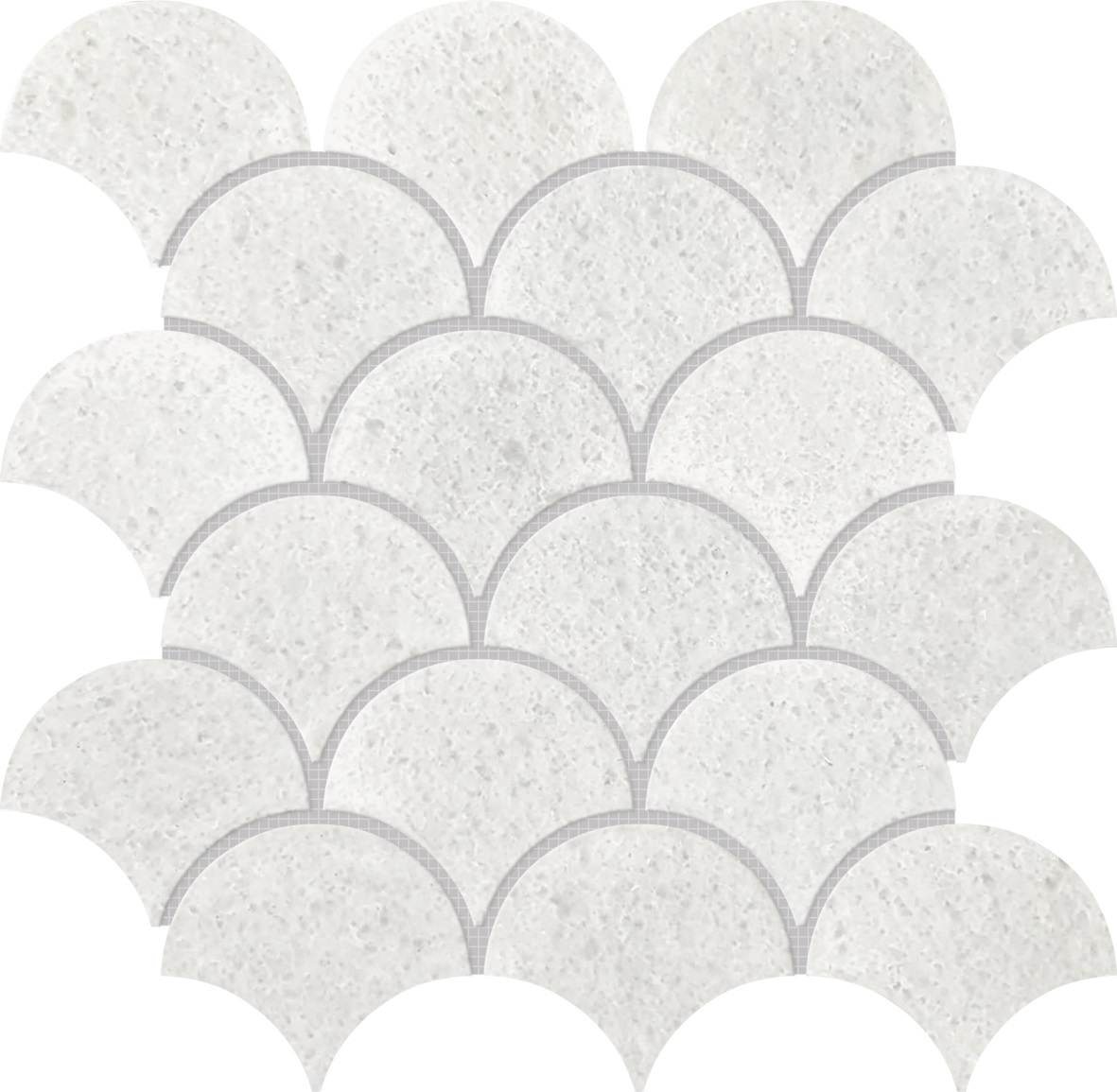 Crystal White Marble Scale Polished | Aromaz Home