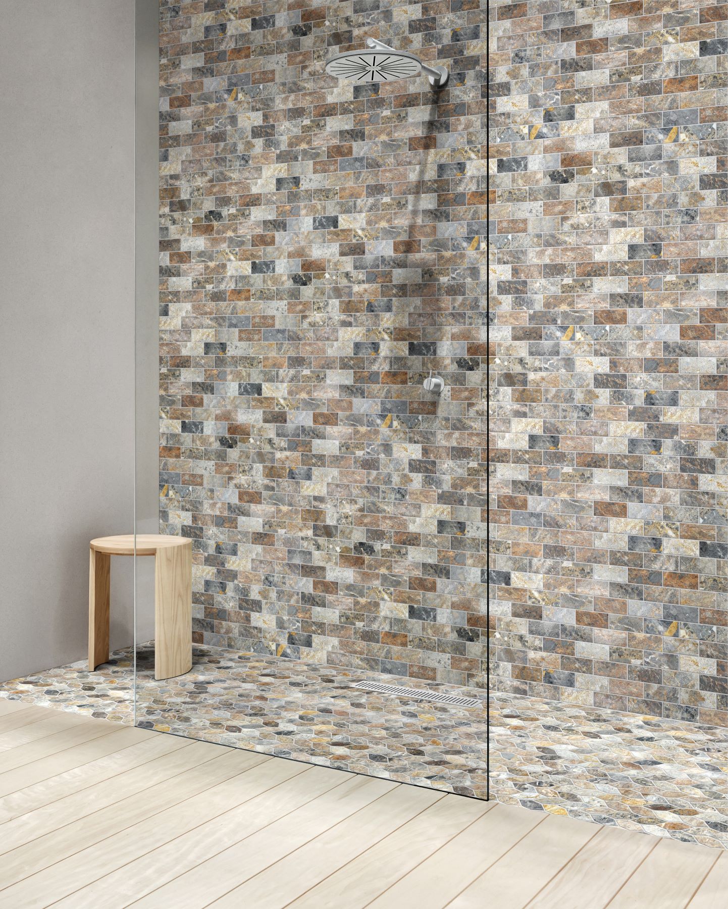 Elongated Hexagon Royal Vein "Leaves" Mosaic | Aromaz Home