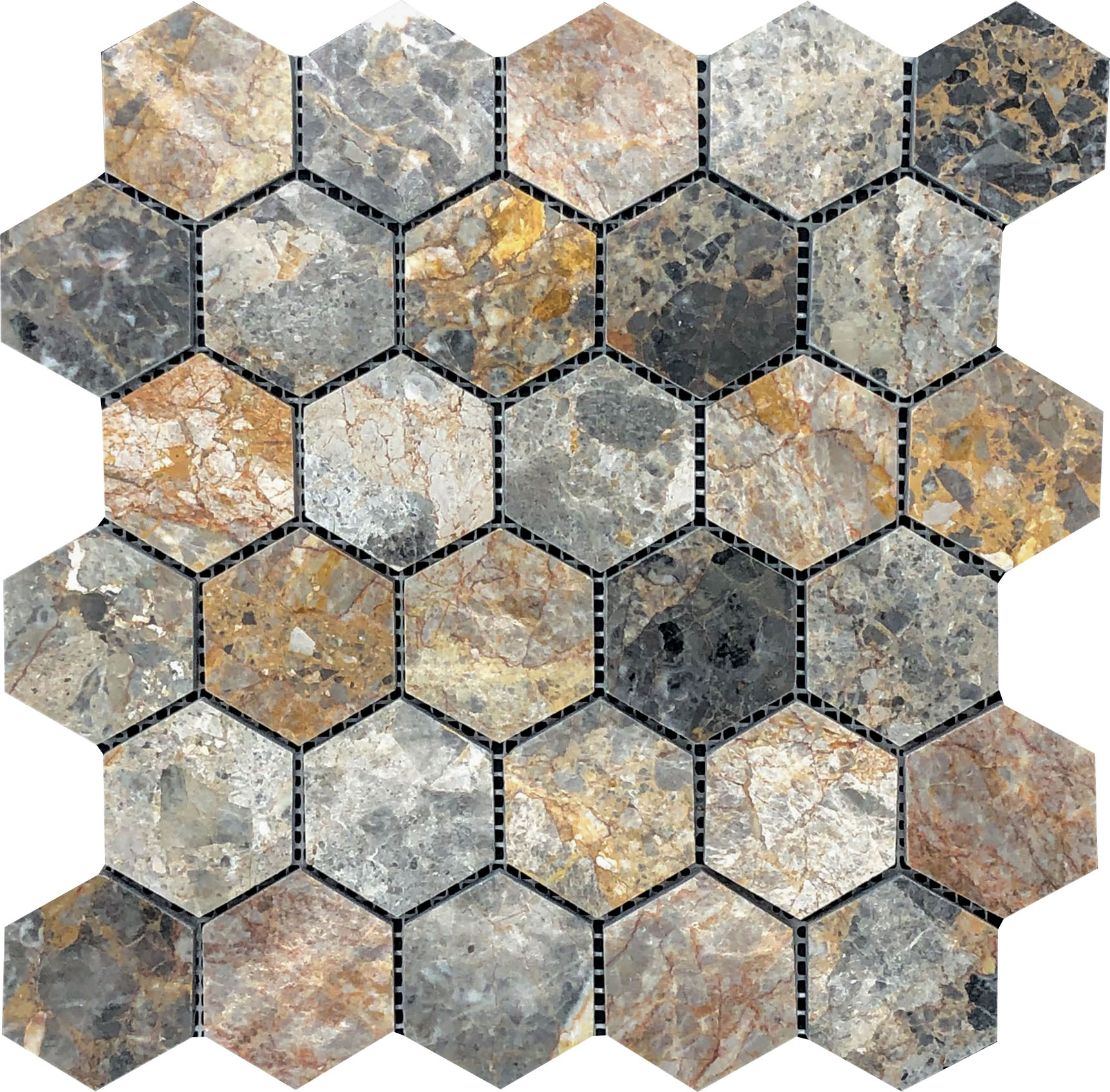 Hexagon Royal Vein Mosaic | Aromaz Home
