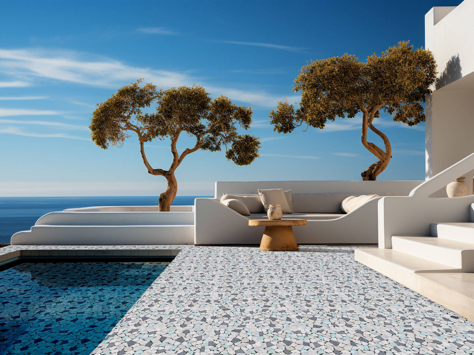 Mini Opus Beige Grey Marble Mix & Green Glass | Aromaz Home