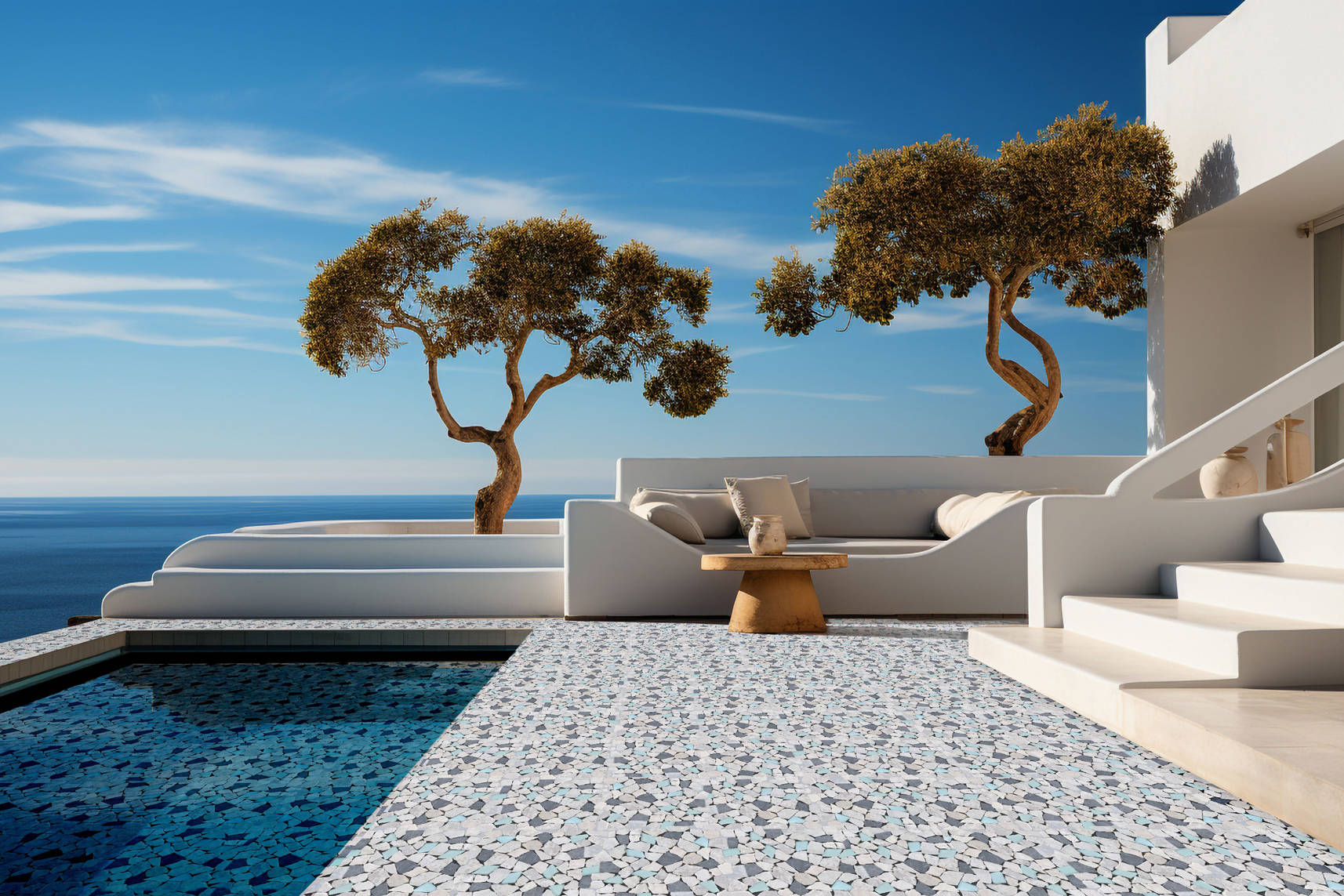 Mini Opus Beige Grey Marble Mix & Green Glass | Aromaz Home