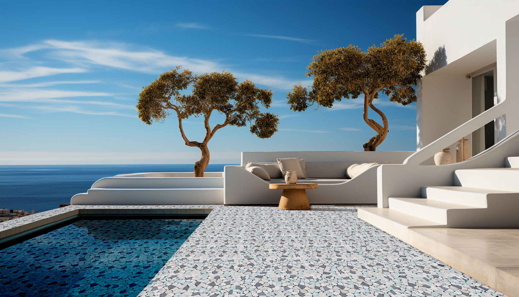 Mini Opus Beige Grey Marble Mix & Green Glass | Aromaz Home