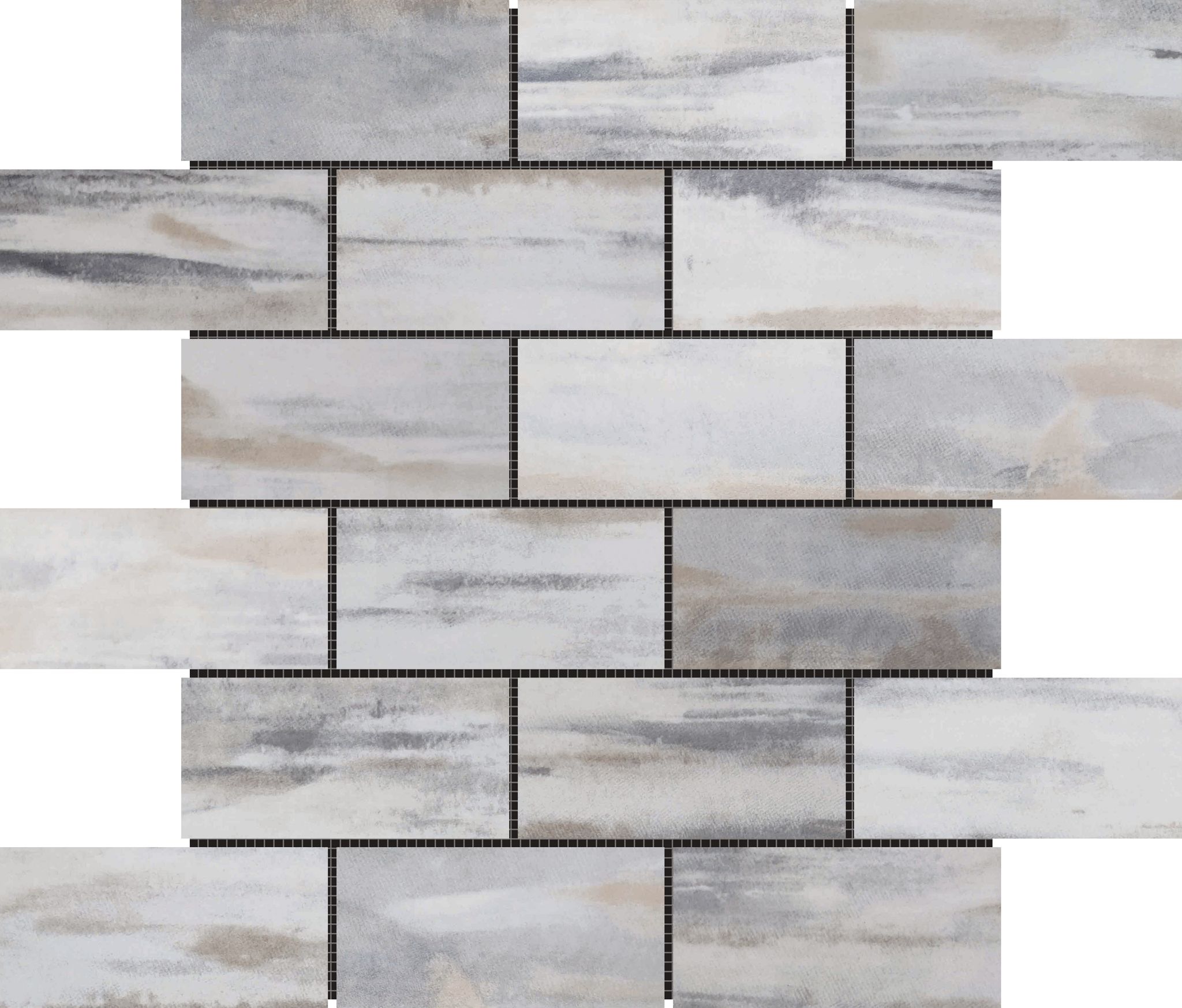 Slate Stone Beige Glazed Ceramic 2"x6" Brick | Aromaz Home