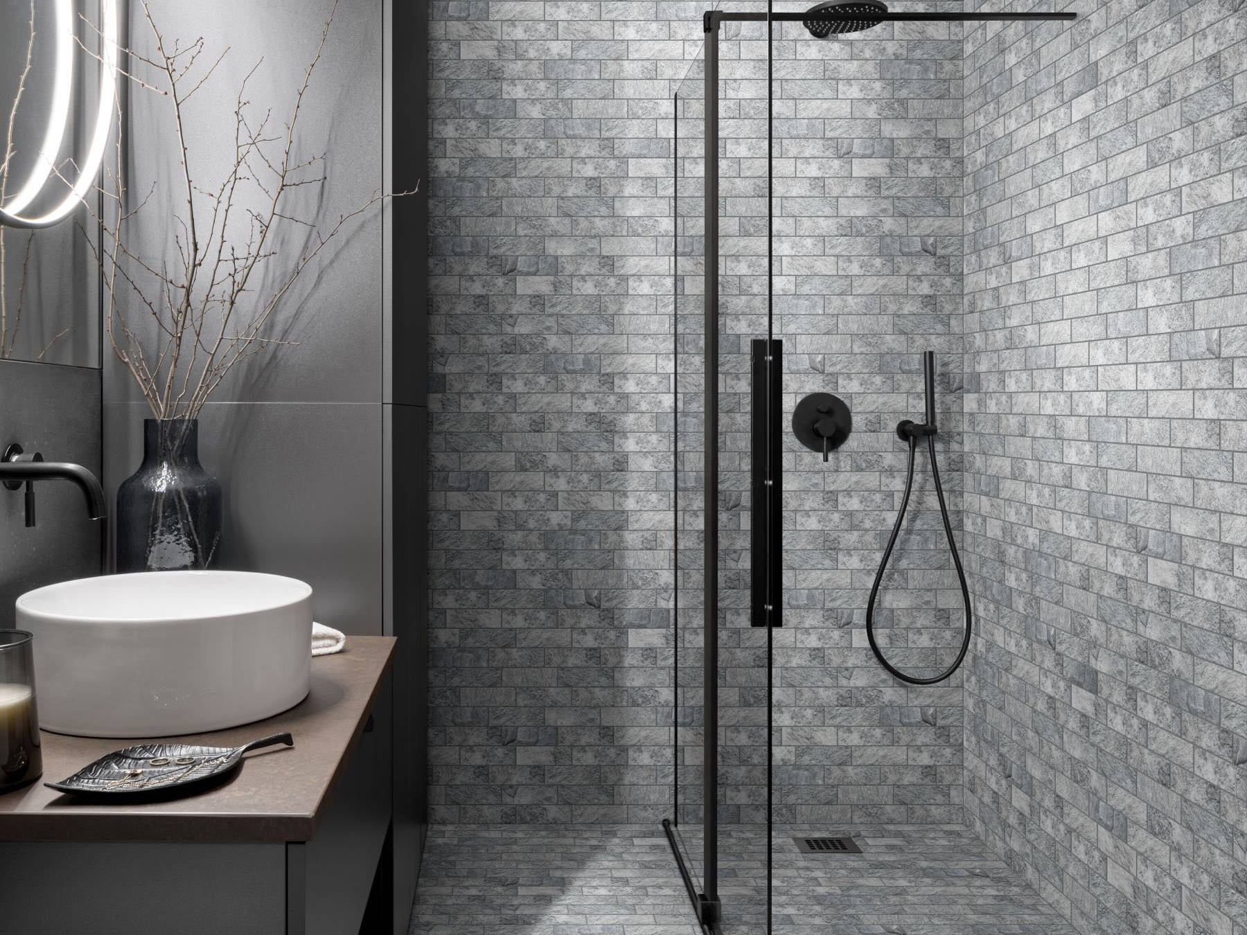 Slate Stone Grey Glazed Ceramic 2