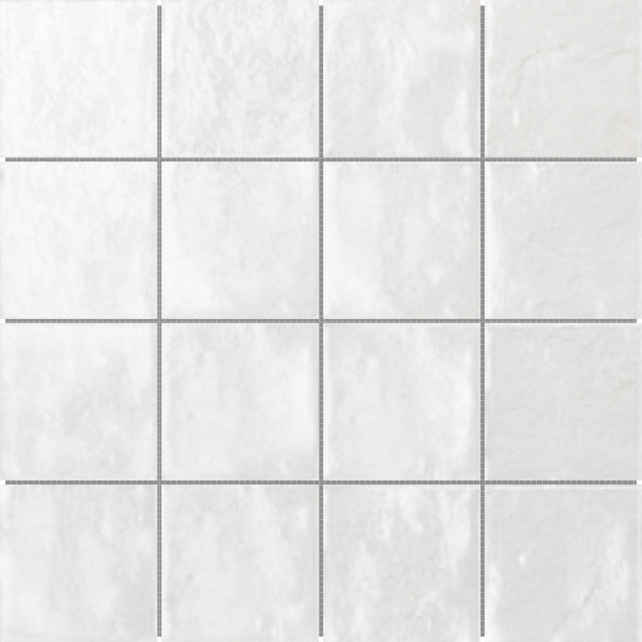 Zellige Glazed Ceramic White 3"x3" Mosaic | Aromaz Home