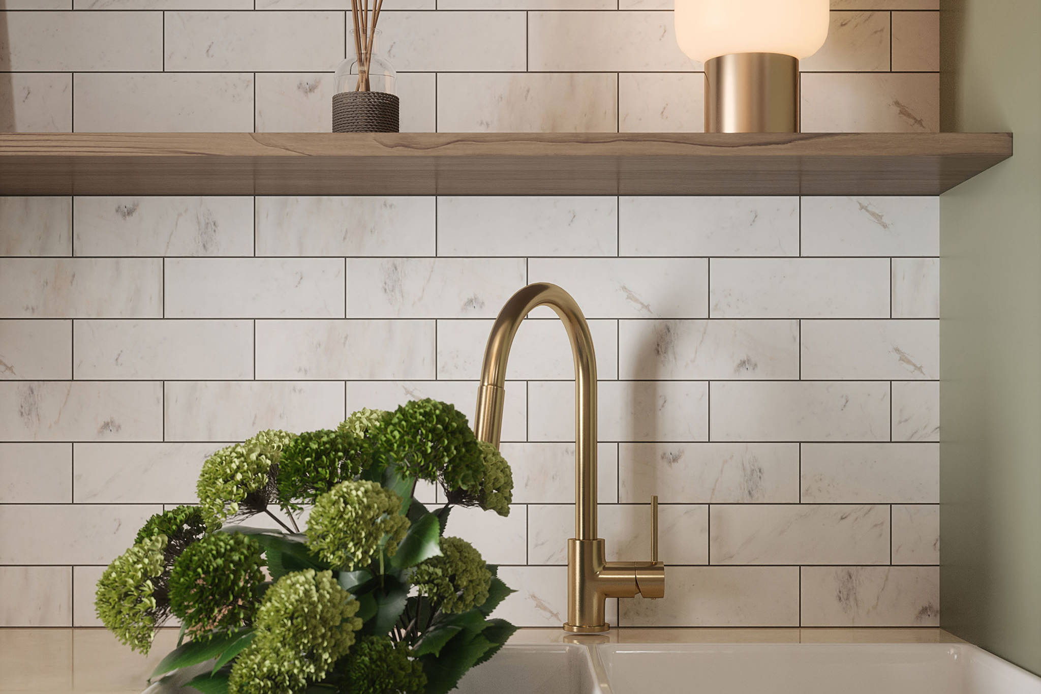 Camellia Field Tile | Aromaz Home