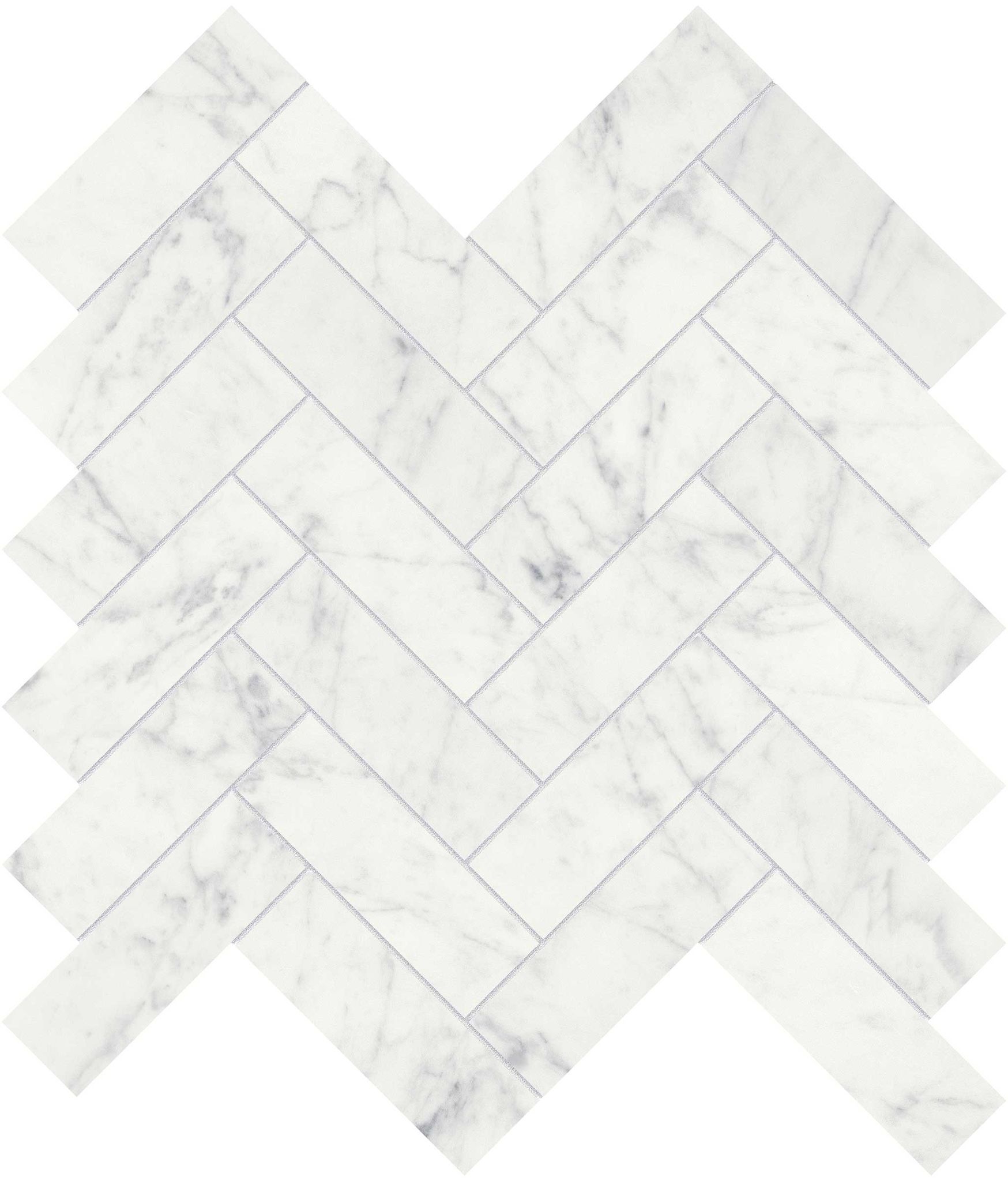Eterna Bianco 1.25x4 Honed Herringbone Mosaic | Aromaz Home