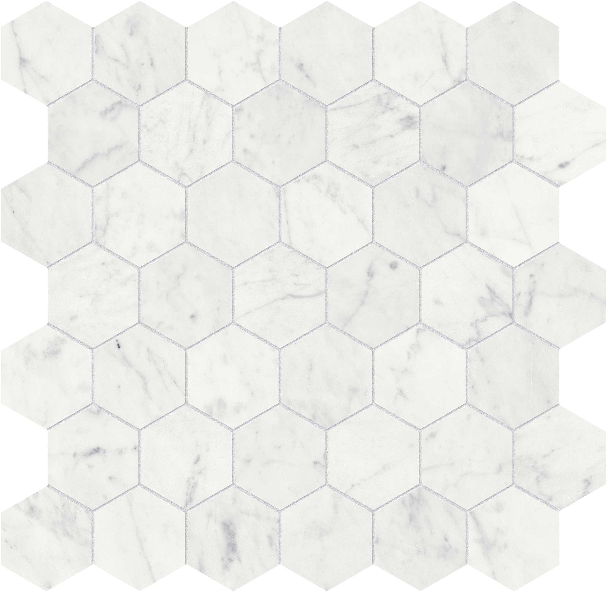 Eterna Bianco 2 Honed Hexagon Mosaic | Aromaz Home