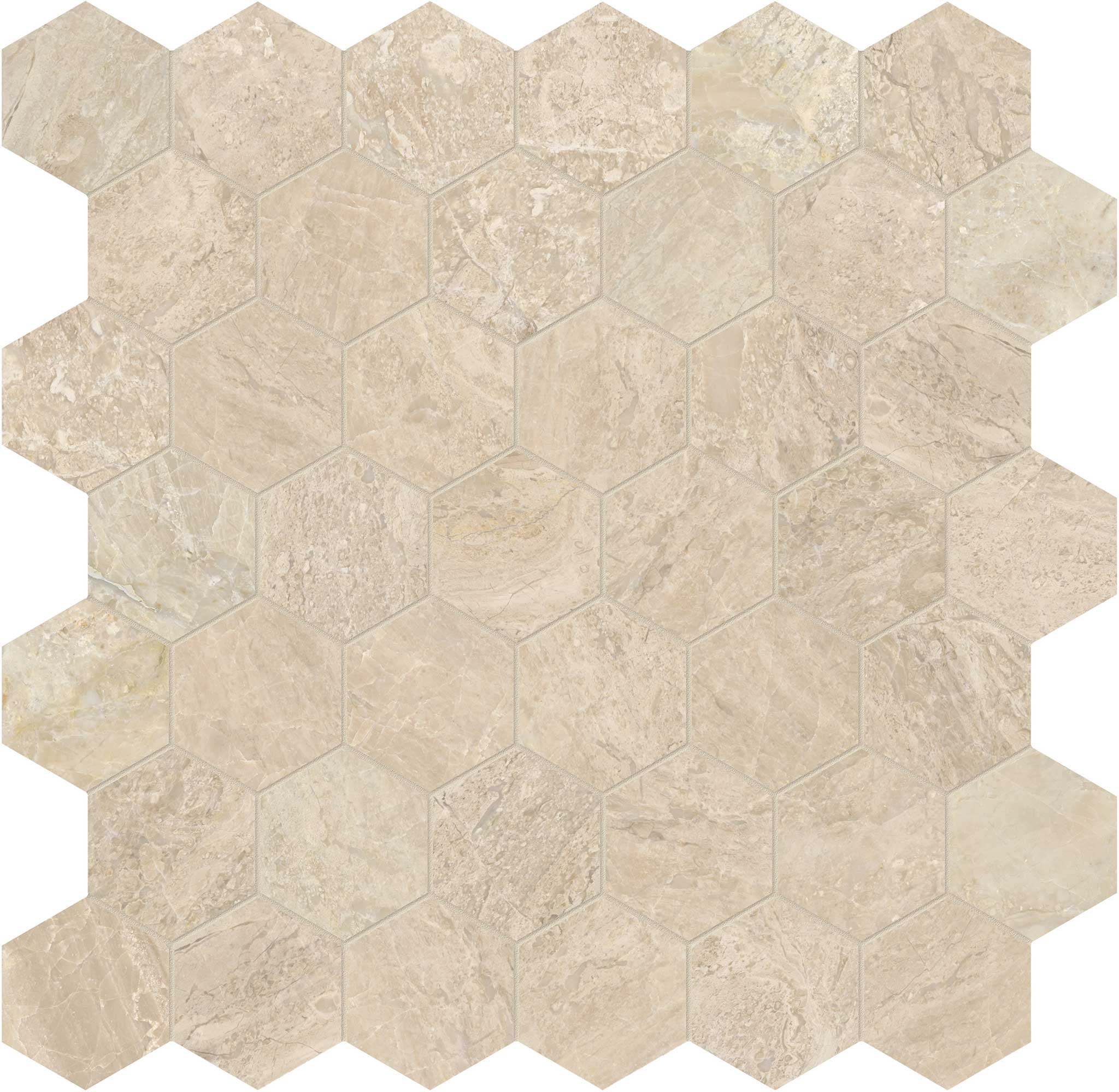 Impero Reale 2 Polished Hexagon Mosaic | Aromaz Home