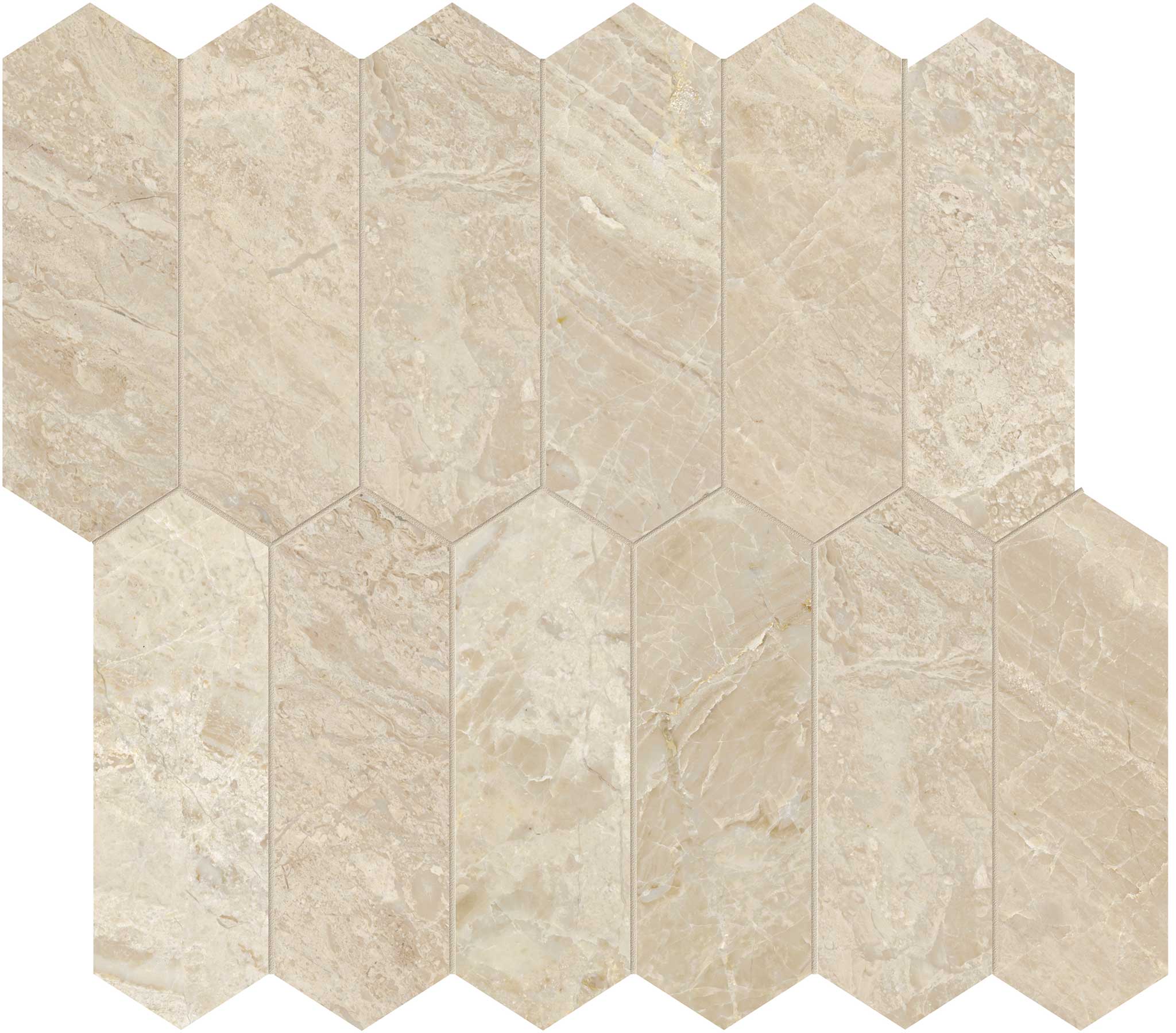 Impero Reale 2x6 Honed Picket Mosaic | Aromaz Home