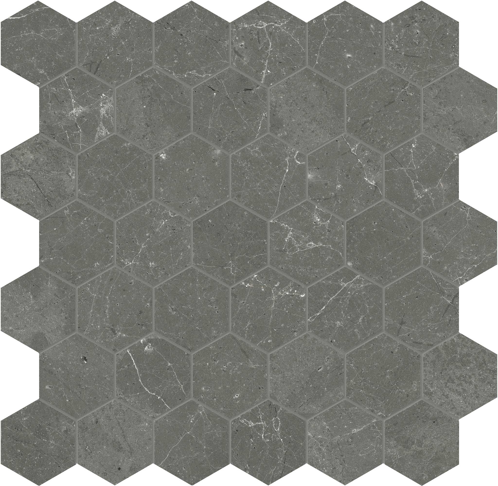 Stark Carbon 2 Hexagon Mosaic | Aromaz Home