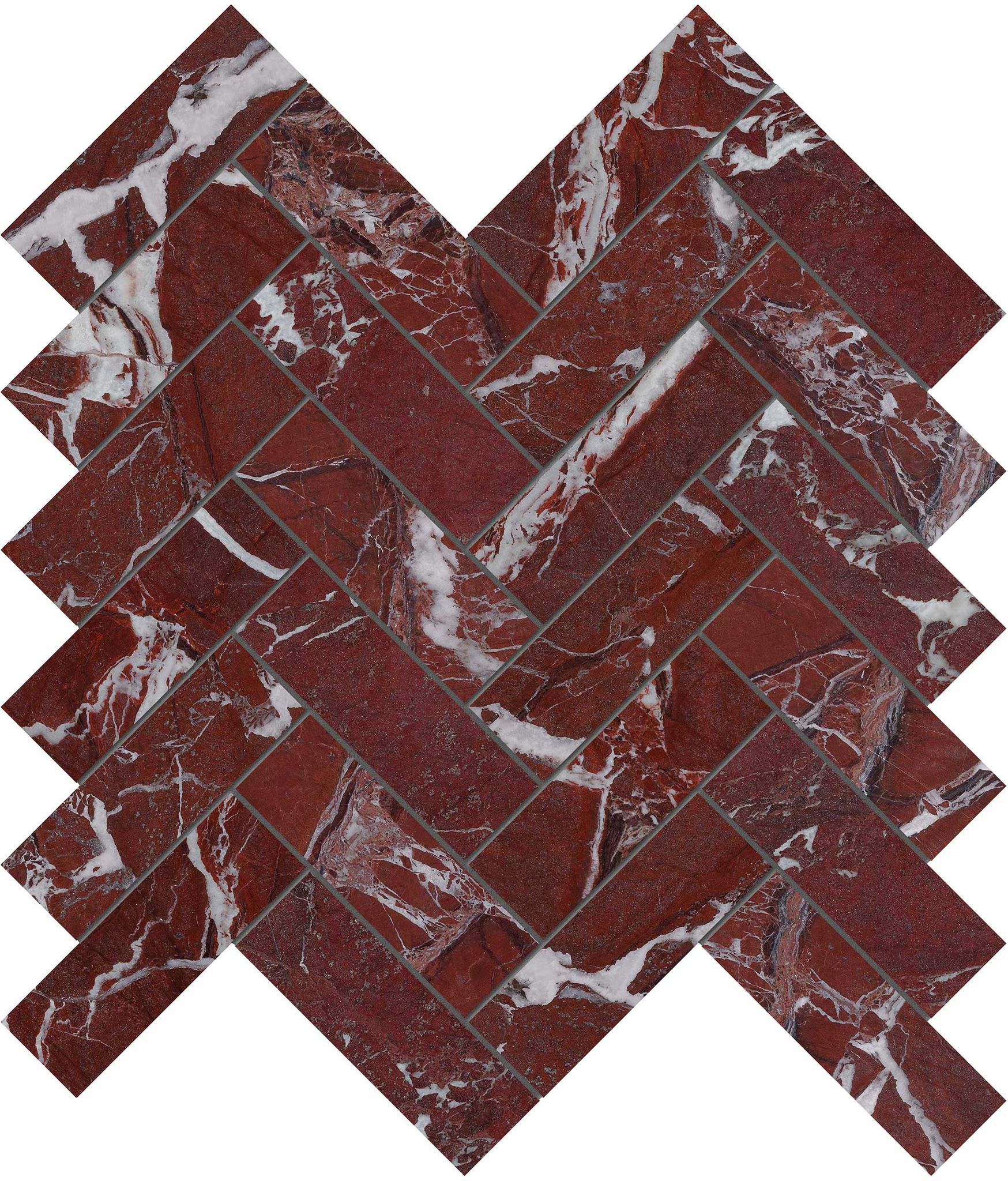 Tuscano Rosso 1.25x4 Herringbone Mosaic | Aromaz Home