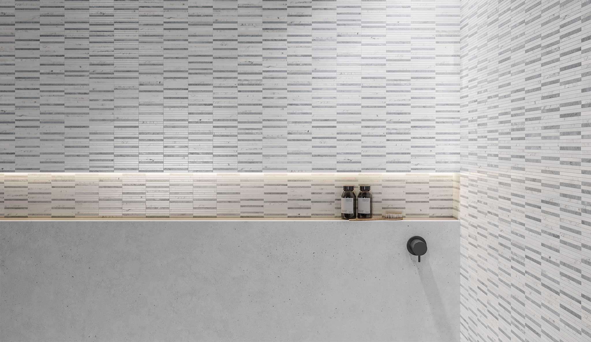 Utopio .5x6 Stacked Polar Mosaic | Aromaz Home