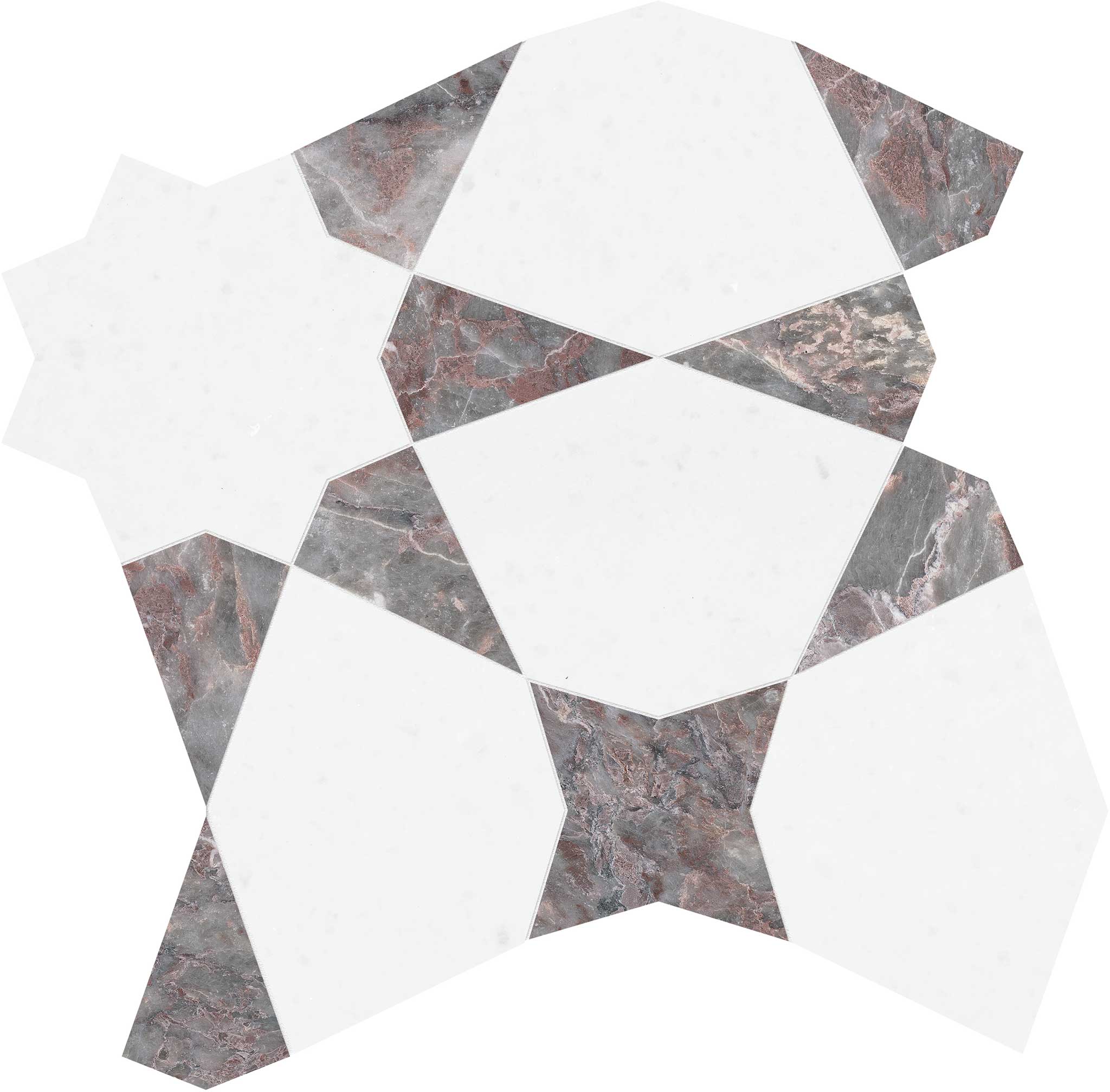 Utopio Stellar Burgundy Mosaic | Aromaz Home