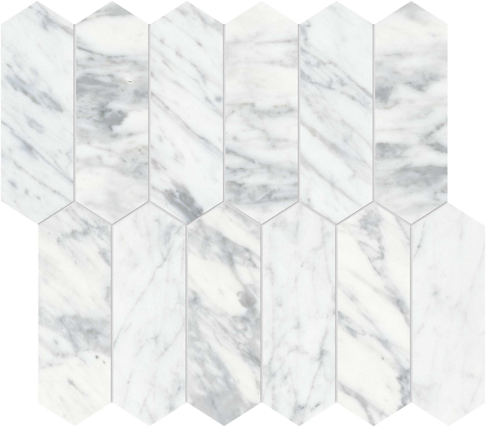 Virtue Bianco 2x6 Picket Mosaic | Aromaz Home