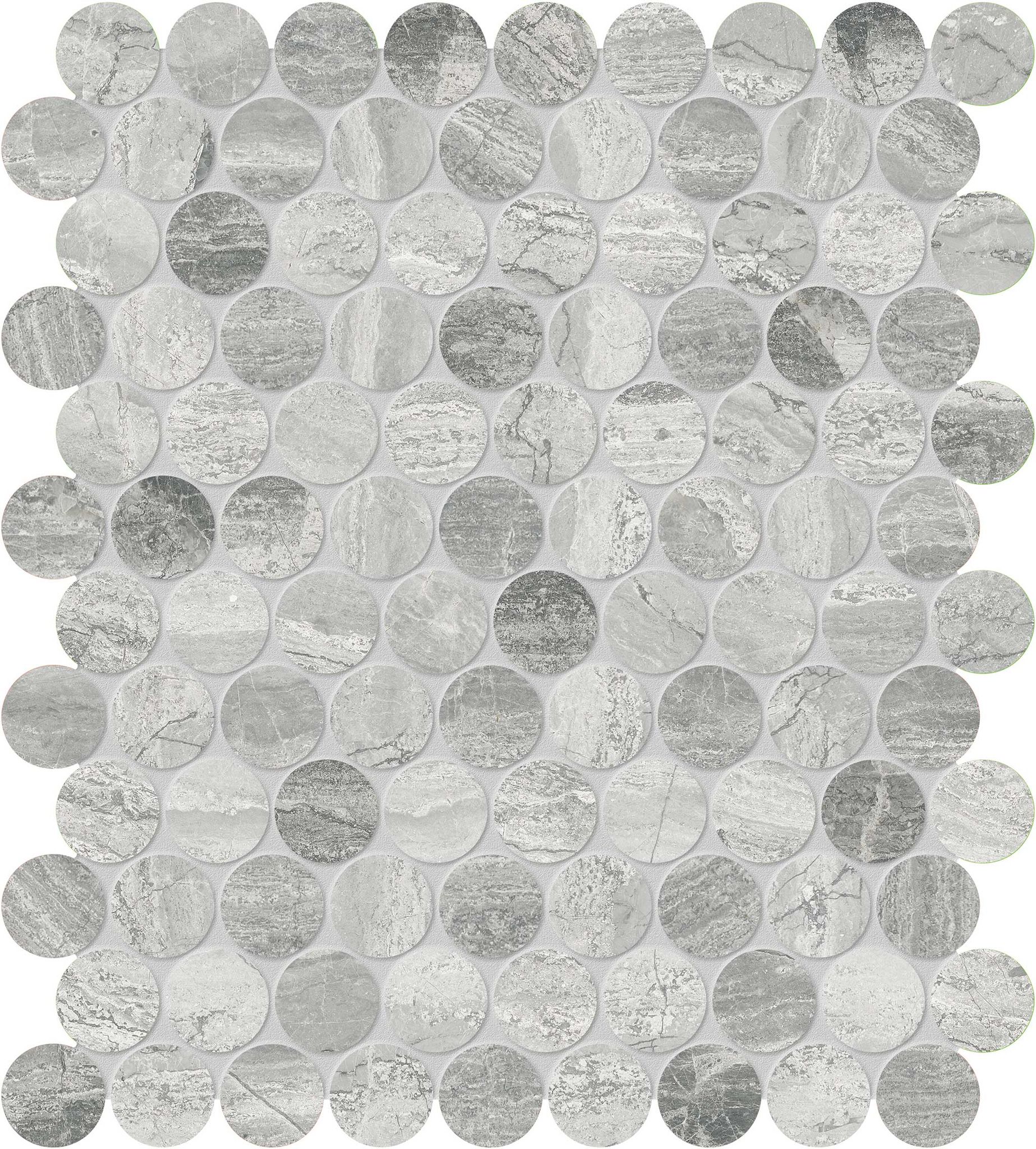 Volcana Notte 1.25 Penny Round Mosaic | Aromaz Home