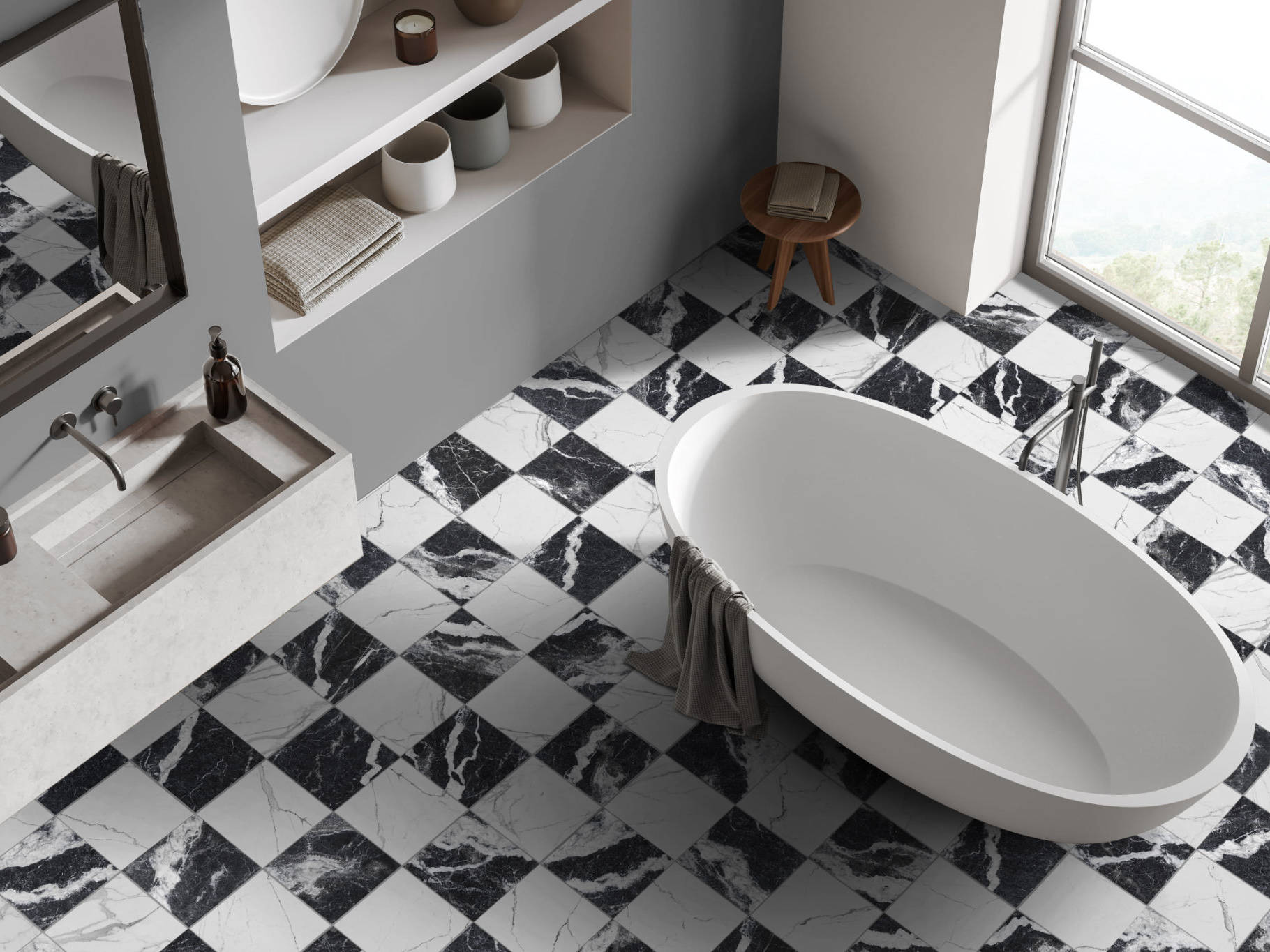 Obsession Nero & Statuario 2 | Aromaz Home