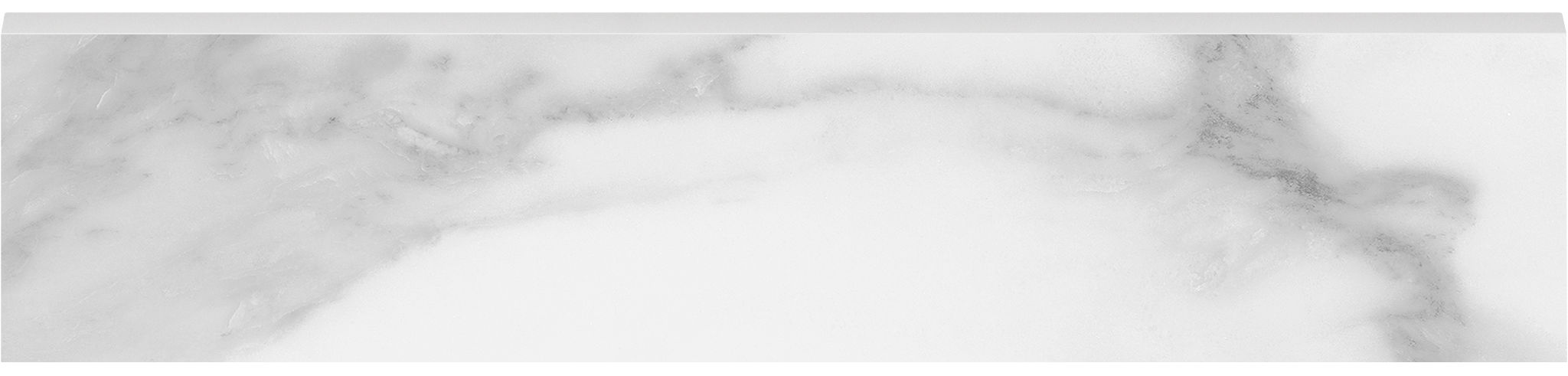 Plata 3x12 Statuario Brina Bullnose Polished | Aromaz Home