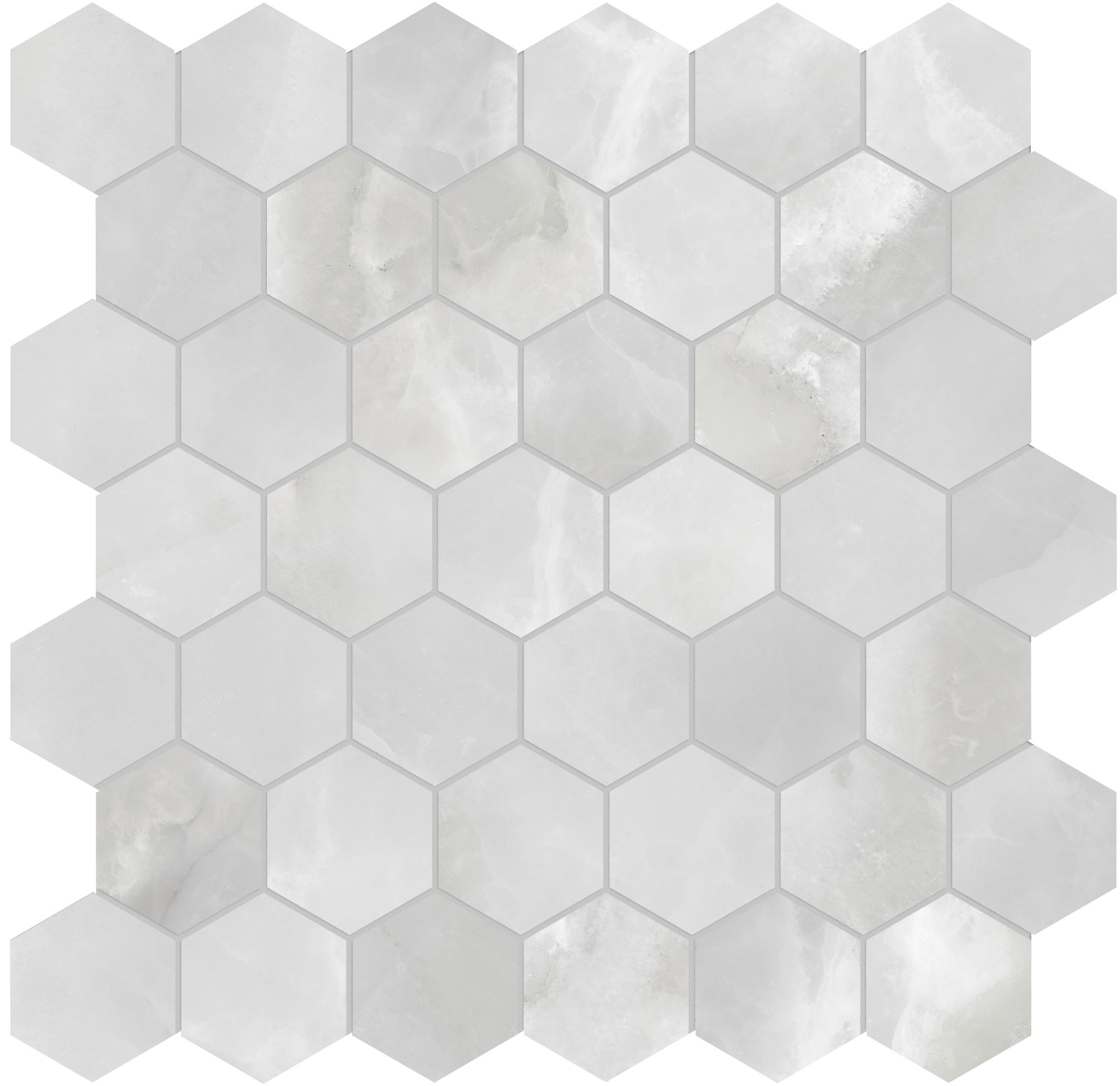Plata Onyx Crystallo 2 Hexagon Matte | Aromaz Home