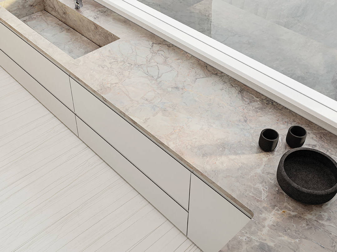 Royal Stoneworks TUSCAN WHITE VEIN 2 | Aromaz Home